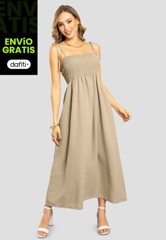 Vestido Largo Mujer Latte Mp 111283 MP