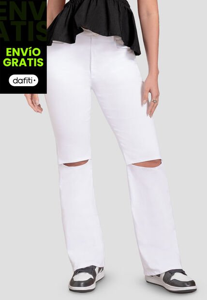 Pantalón Mujer Blanco Mp 110991