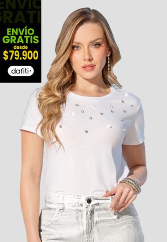 Camiseta Mujer Blanco Mp 105178 MP
