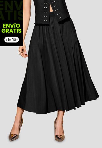 Falda Larga Mujer Negro Mp 112631 MP