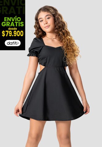 Vestido Infantil Femenino Negro Mp 105341 MP