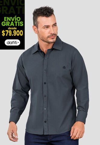 Camisa Hombre Gris Oscuro Mp 105653 MP