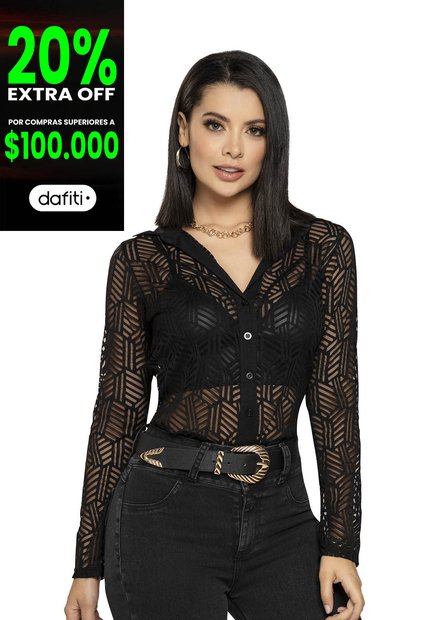 Camisa Mujer Negro Mp 4500
