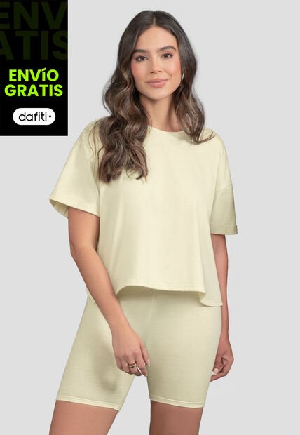 Conjunto Mujer Crema Mp 110978