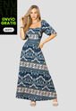Vestido Largo Mujer Estampado Mp 112513 de MP