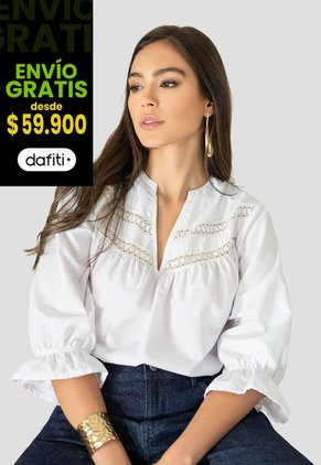Blusa Mujer Blanco Mp 113006