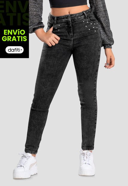 Jean Infantil Femenino Negro Mp 105501