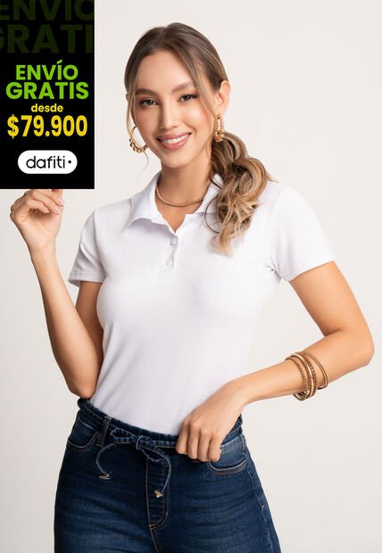 Polo Mujer Blanco Mp 104448