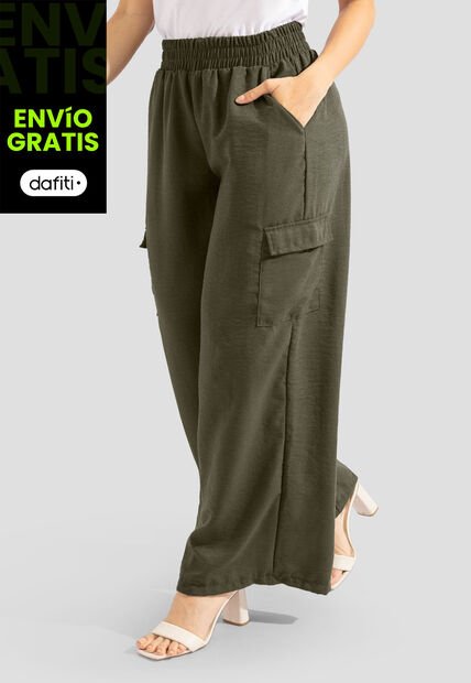 Pantalón Mujer Verde Militar Mp 112324