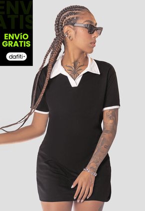 Vestido Corto Mujer Negro Mp 110151