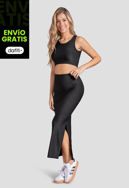 Conjunto Mujer Negro Mp 100225