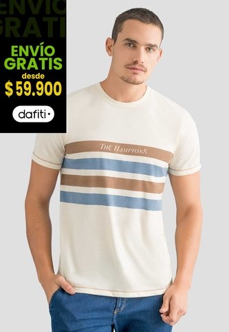 Camiseta Hombre Crema Mp 112553 MP