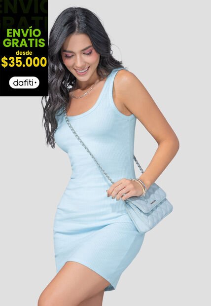 Vestido Mujer Azul Baby Mp 110314