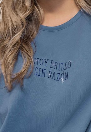 Camiseta Mujer Azul Indigo Mp 114379