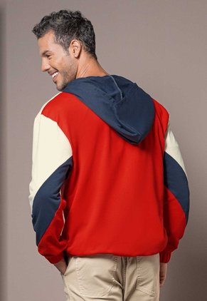 Chaqueta Hombre Crema-Azul Mp 114494