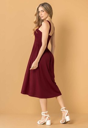 Vestido Corto Mujer Merlot Mp 114423