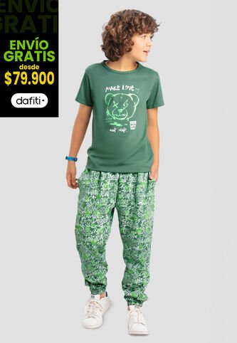 Conjunto Infantil Masculino Verde Mp 103680 MP
