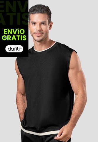 Camisilla Hombre Negro Mp 114490 MP