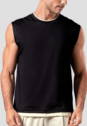 Camisilla Hombre Negro Mp 114490