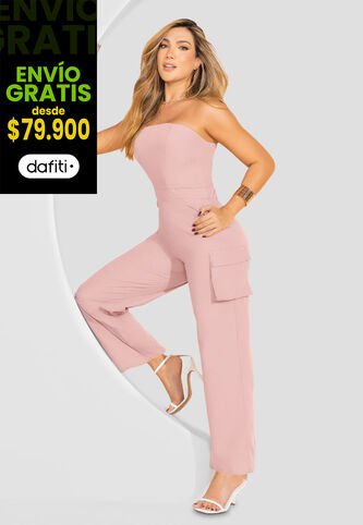 Enterizo Largo Mujer Rosa Polvo Mp 102617 MP