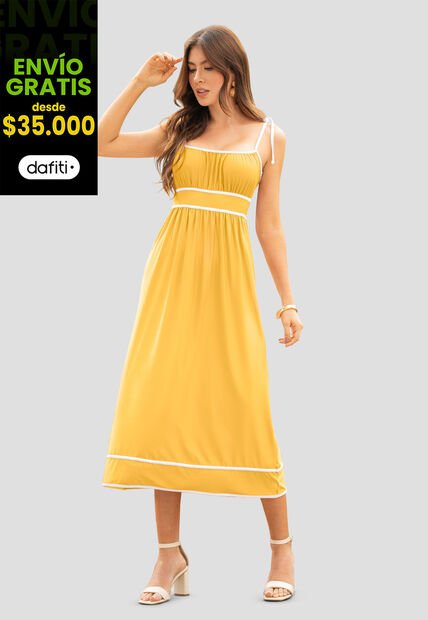 Vestido Largo Mujer Girasol Mp 110681