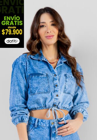 Camisa Mujer Azul Mp 103394 MP