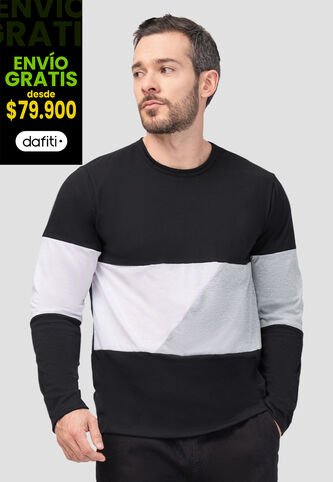 Camibuzo Hombre Negro Mp 101520 MP