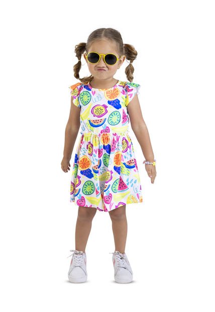 Vestido Infantil Estampado Mp 4665