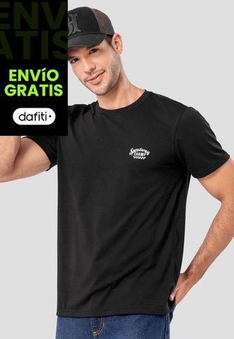 Camiseta Hombre Negro Mp 114487 MP