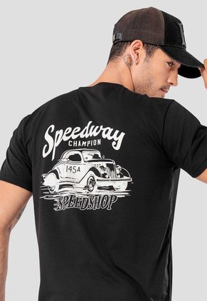 Camiseta Hombre Negro Mp 114487