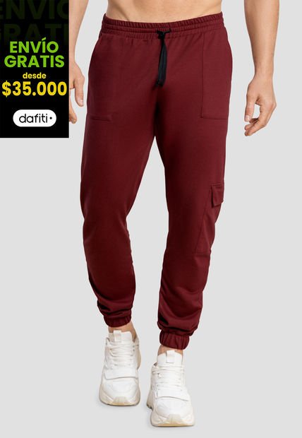 Jogger Hombre Vinotinto Mp 104553