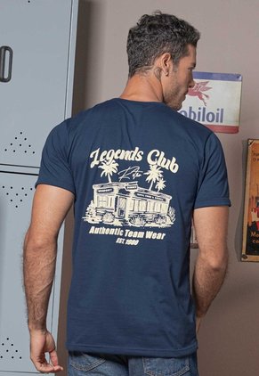 Camiseta Hombre Azul Profundo Mp 114233