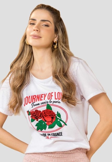 Camiseta Mujer Blanco Mp 114227