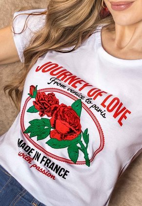 Camiseta Mujer Blanco Mp 114227