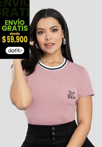 Camiseta Mujer Rosa Polvo Mp 111398 MP