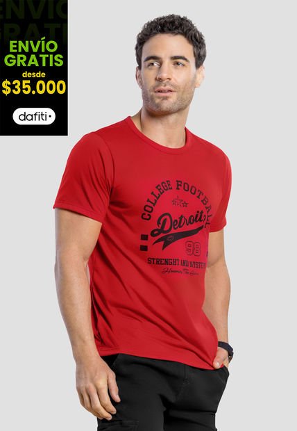Camiseta Hombre Rojo Mp 104793