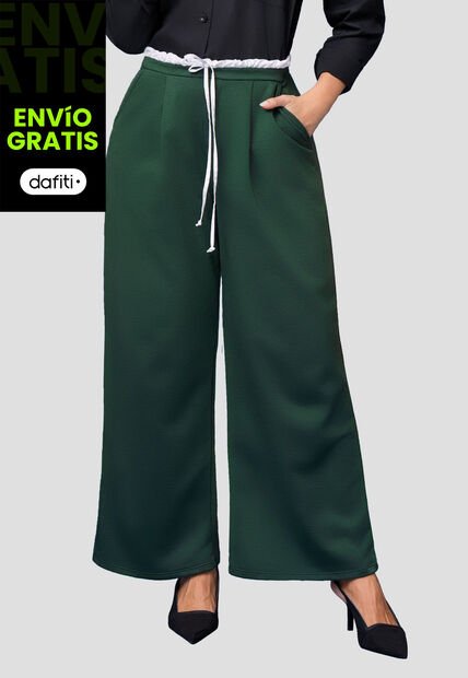 Pantalón Mujer Verde Pino Mp 112040
