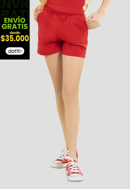 Short Infantil Femenino Rojo Mp 104121