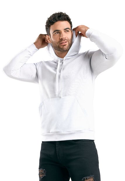 Hoodie Hombre Blanco Mp 89754