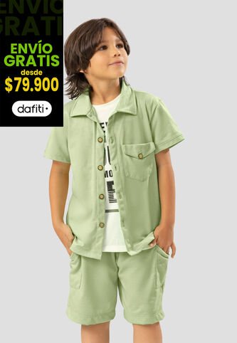Conjunto Infantil Femenino Verde Matcha Mp 108188 MP