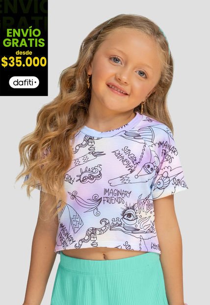 Camiseta Niñas Infantil Estampado Mp 106253