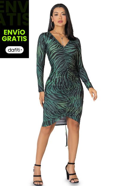 Vestido Largo Mujer Multicolor Mp 100753