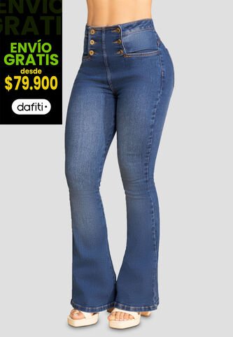 Jean Mujer Azul Medio Mp 107890 MP
