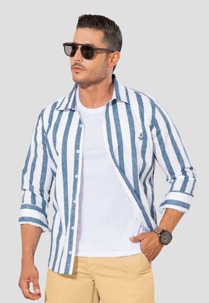 Camisa Hombre Estampado Mp 106141