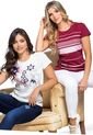 Camiseta Paq X2 Mujer Multicolor Mp 76585 de MP
