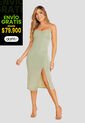 Vestido Largo Mujer Verde Matcha Mp 108409 de MP