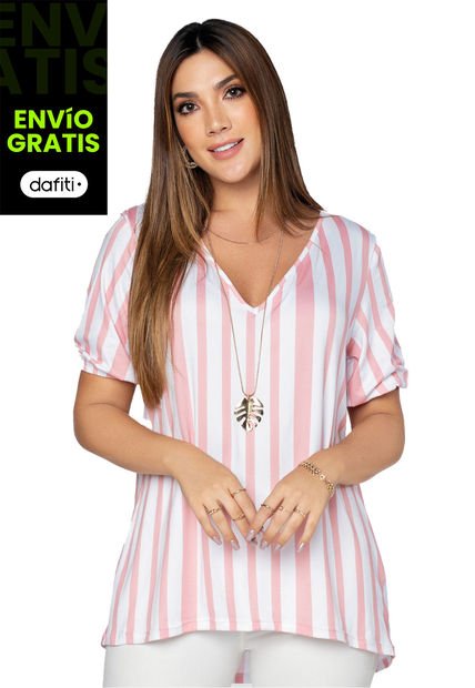 Blusón Mujer Estampado Mp 7231