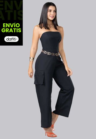 Enterizo Largo Mujer Negro Mp 102617 MP