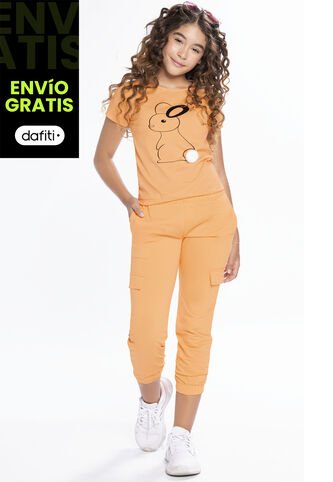 Jogger Infantil Femenino Amarillo Mp 210 MP
