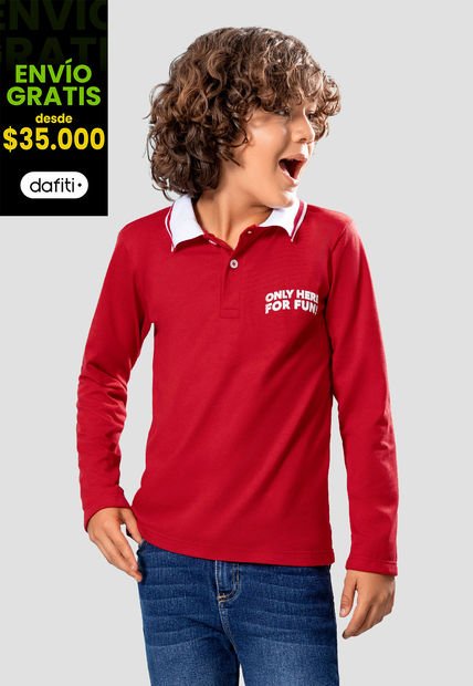 Camibuzo Infantil Masculino Rojo Mp 104885